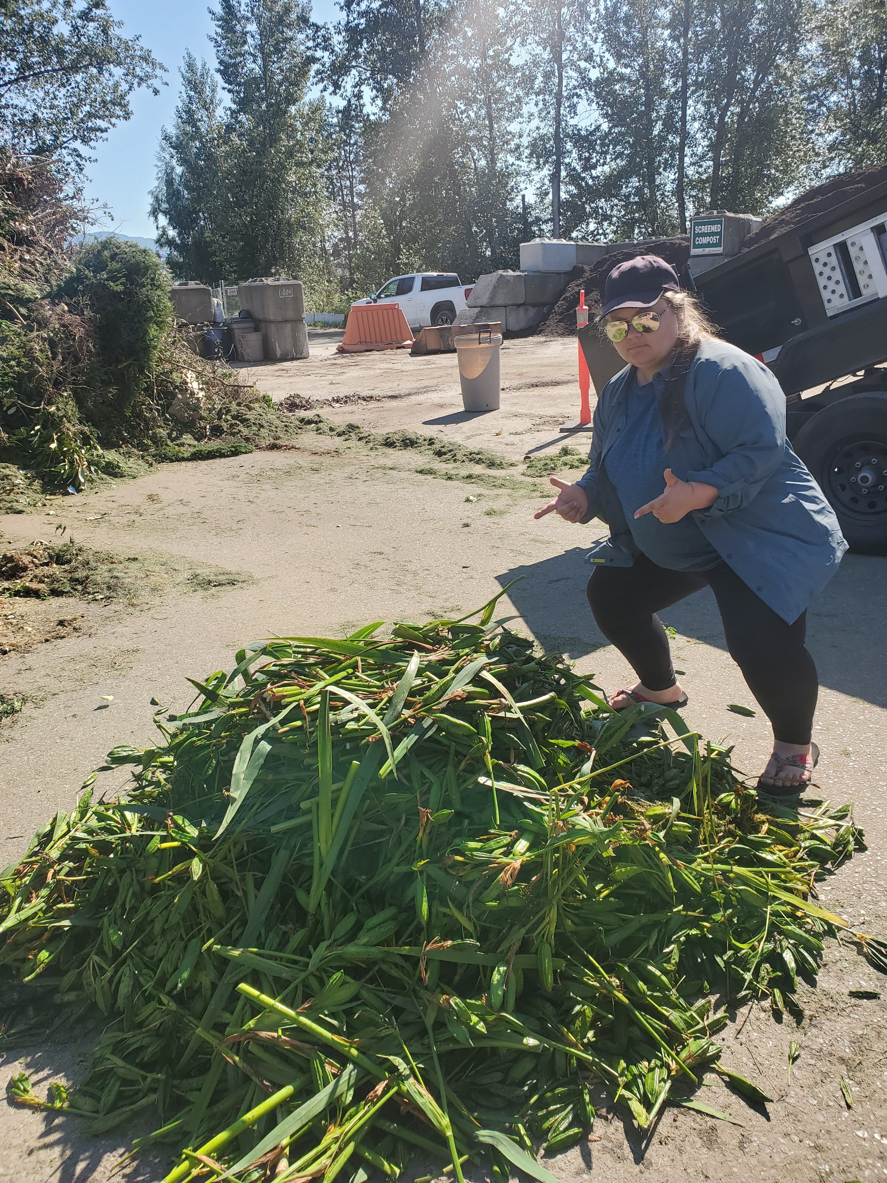 Crew member conducting a site survey